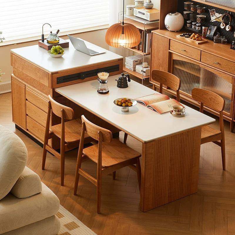轩木实木岛台餐桌一体家用小户型樱桃木可伸缩吧台岩板中岛台餐桌,鲜花速递/花卉仿真/绿植园艺,割草机/草坪机,淘宝优惠券,粉丝福利购,淘宝优惠卷