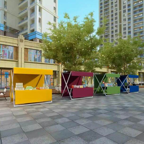 市集商业街网红地摊架促销金属摊位架展架广场文旅活动展示棚夜市