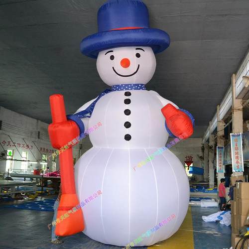 充气圣诞雪人气模卡通广告行走卡通感恩节装饰用品圣诞节充气雪人