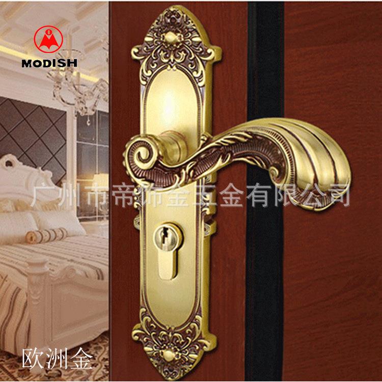 欧式门锁纯铜仿古室内门锁全铜实木门锁别墅卧室房门锁执手锁