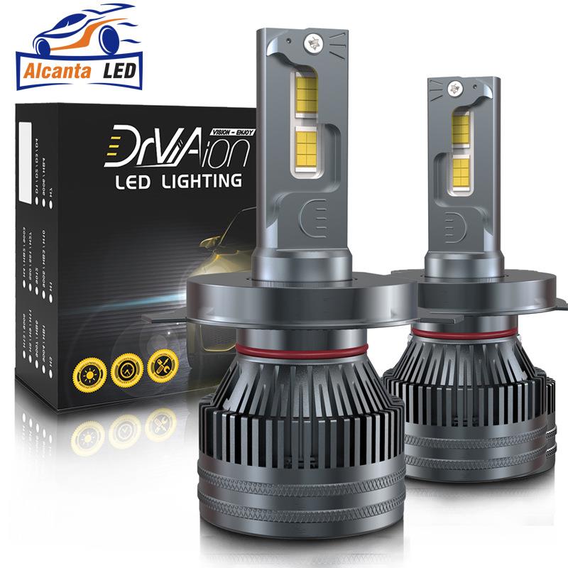 新品热销LED汽车大灯前照灯雾灯高亮大功率远近一体前大灯H7H4H11