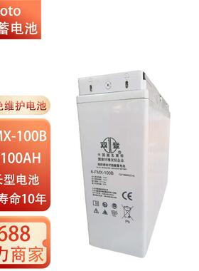 双登蓄电池前置端子狭长型6-FMX-100B/12V100AH/150H/200AH直流屏