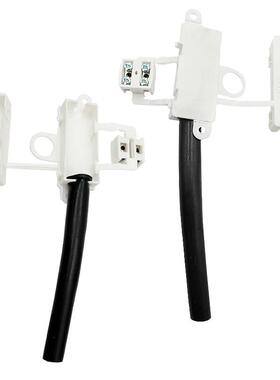 塑料绝缘端子白色接线盒两位三位带老鼠尾巴黑色护线管接线端子