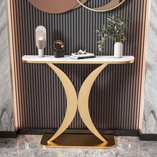 入户玄关台轻奢现代简约岩板玄关桌靠墙玄关柜北欧端景台超窄条案