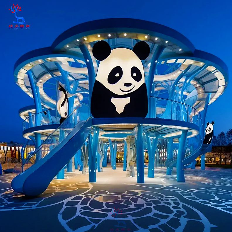 不锈钢景观镀锌板架城市廊标件雕塑发光户外凉亭大摆地定制钢结构