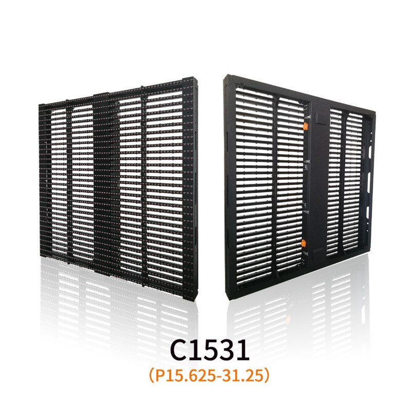 LED户外透明屏P15LqED3D裸眼LED格栅屏户外透明屏圆形屏网红屏工
