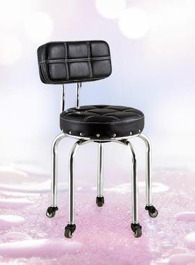 IL移动小椅子万向滑轮凳子静音带轮凳带娃移动坐椅美甲修脚凳沙发