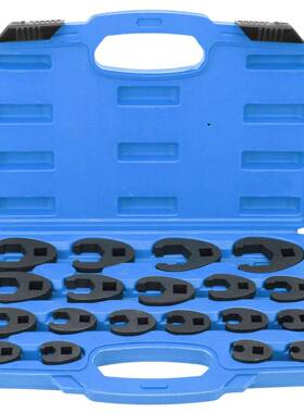 19pcs开口扳手油管扳手汽修油路修理工具扳手正时工具维修节油器