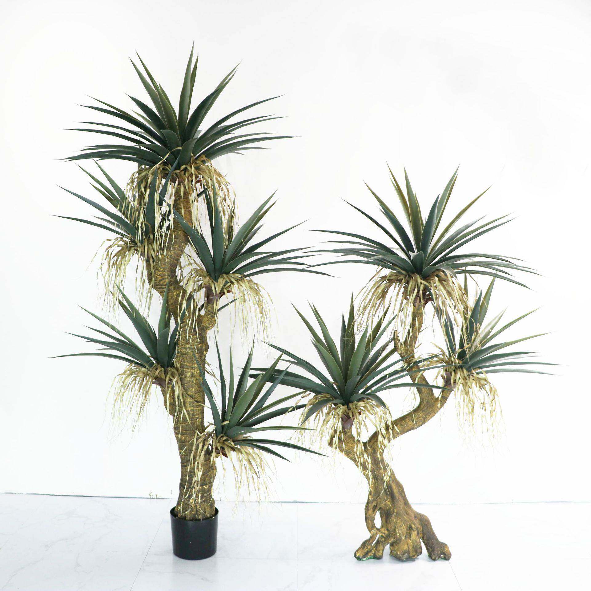 仿真造型树龙血铁书桂花树茶花树室内造景橱窗绿植盆景假植物