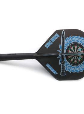 CUESOUL/Q獣Michael Roman 镖手款小方叶镖翼飞镖尾翼黑色镖叶