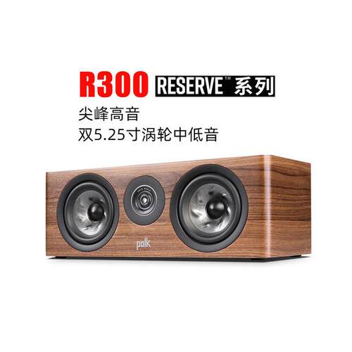 Polkaudio/普乐之声R300高端中置音箱客厅家庭影院音响