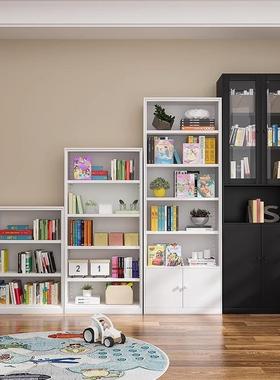 钢制书柜置物架落地家用小书柜学生儿童绘本收纳架客厅卧室铁艺架