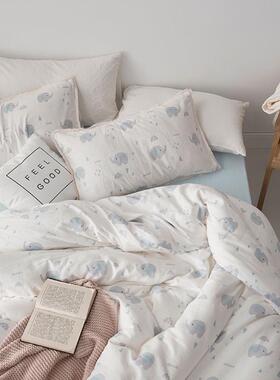 A类母婴级双层纱丨床上四件套全棉纯棉20245新款超柔软春夏季床品