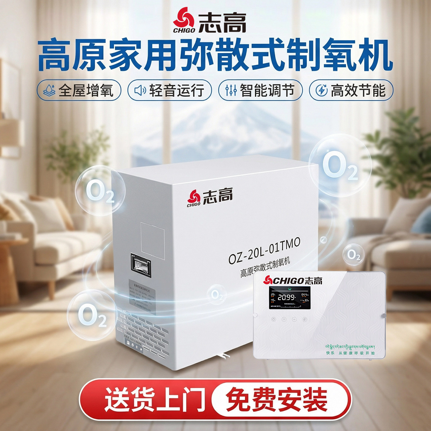 志高弥散式制氧机工程民宿酒店