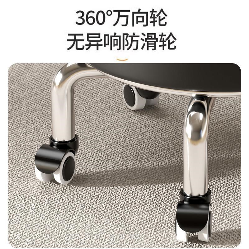 家用滑轮矮凳椅子万向轮小凳子儿童学步矮凳美甲美缝凳小板凳凳子