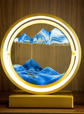 3d立体流沙画摆件家居饰品客厅创意解压沙漏办公室装饰品生日礼物