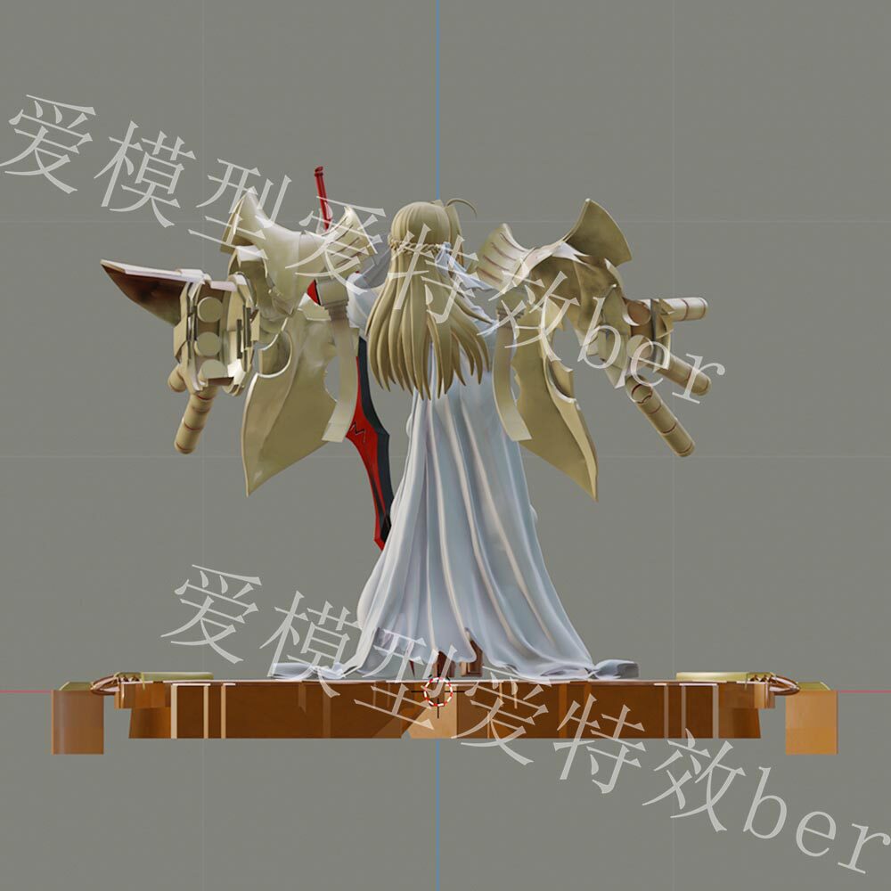 FGO尼禄夏日泳装高精度3D模型，格式blender , fbx，obj。
