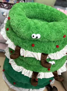 【折扣价】米蔓朵绿色圣诞花环宠物窝猫狗通用深窝