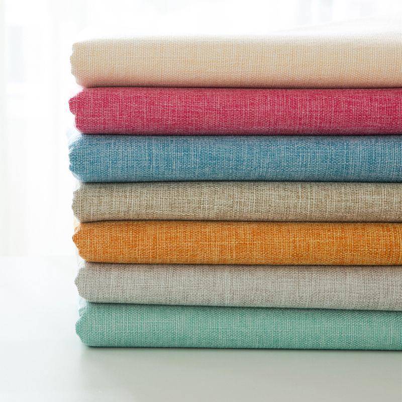 【折扣价】纯色布艺桌布棉麻亚麻加厚素色简约餐桌布现代茶几长方