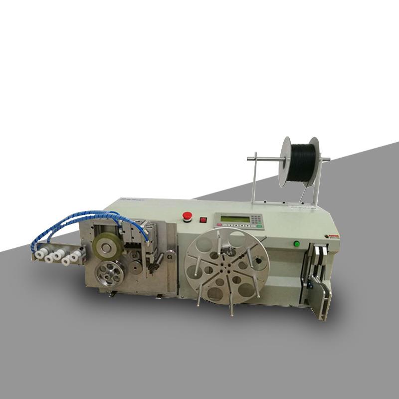 落地式自动计米绕线扎线机电源电缆线排位记米卷线捆绑扎紧扎带机