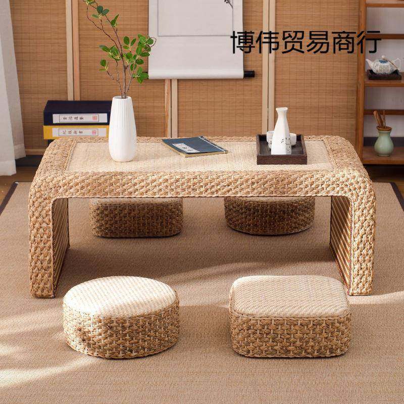 藤编榻榻米桌子小茶几日式矮桌子炕桌家用飘窗桌阳台小茶几国学桌,电子元器件市场,其它元器件,淘宝优惠券,粉丝福利购,淘宝优惠卷