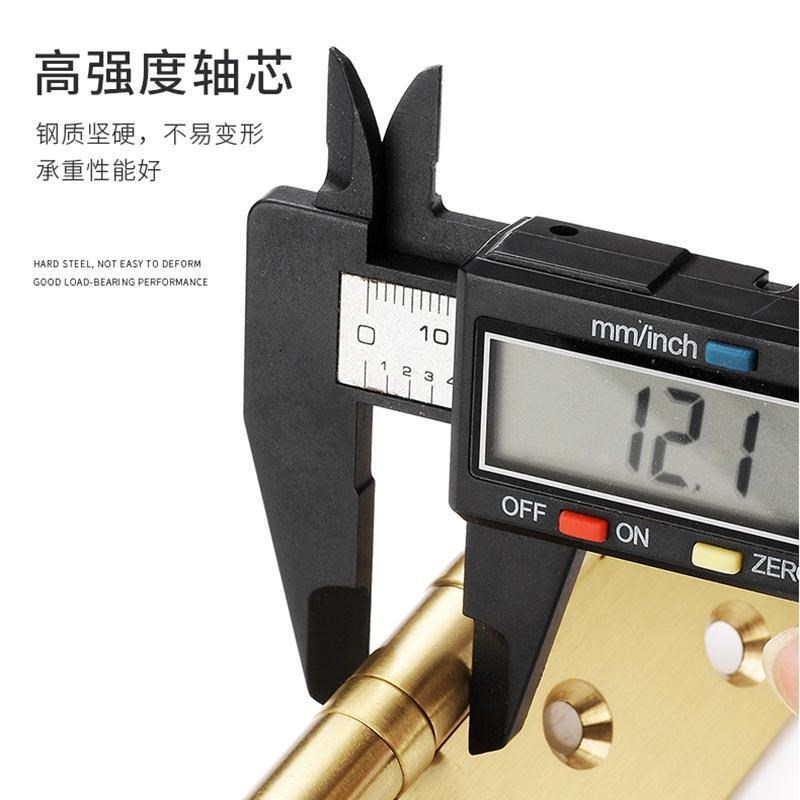 门合页铜加厚重型平开合页木门4寸5寸纯铜合叶全铜门叶门折页铰链