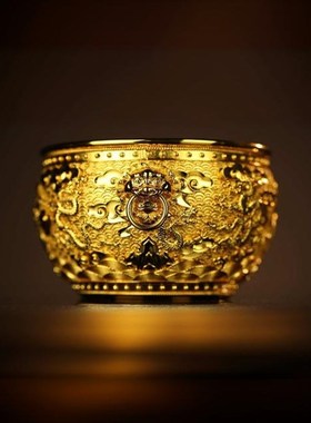 非遗錾刻收藏装饰高档摆件-九龙福海 摆件