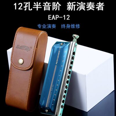 东方鼎EASTTOP新款演奏者12孔半音阶口琴EAP12塑格16孔初学者专业