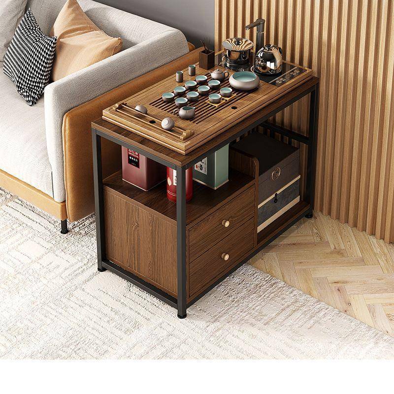 边几客厅可移动边柜带轮小茶几茶水柜沙发侧边柜出租屋阳台小桌子