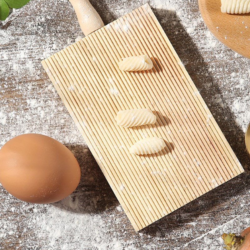 Italian Fantes Gnocchi Board Wood Kitchen Baking Tool Pasta