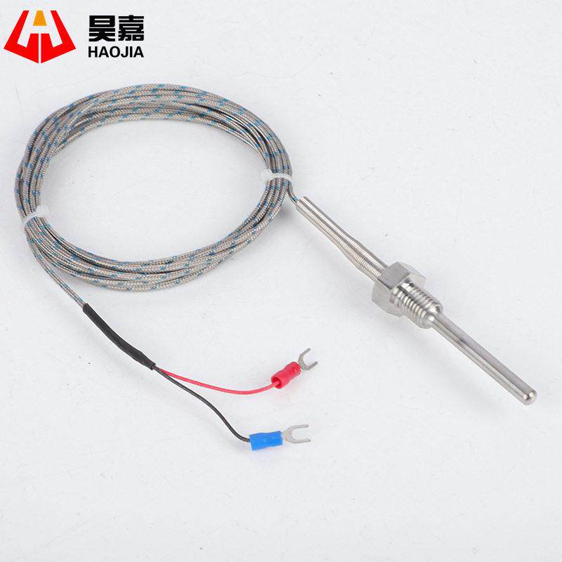 WRN291K型探头式热电偶温度传感器 WZP291PT100热电阻4分2分螺纹