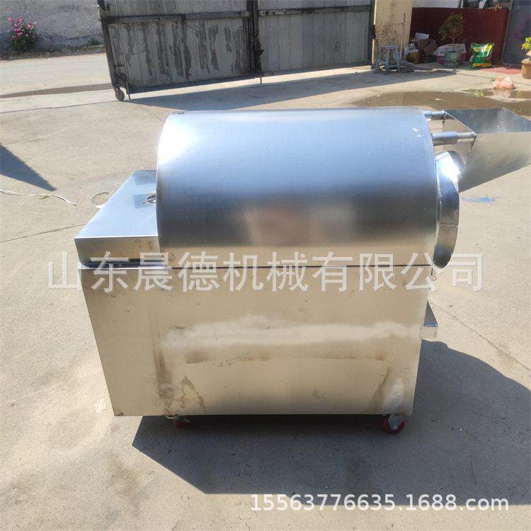 电加热炒瓜子机 滚筒式花生炒货不锈钢内胆炒料机