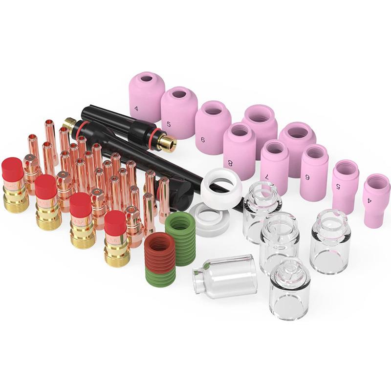 68 件 TIG 焊接手电筒粗犷气镜头派热克 斯玻璃杯套件适用于 WP-1