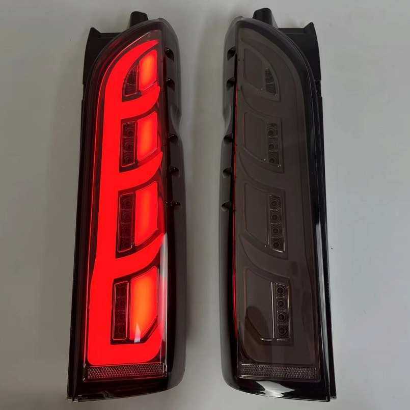 适用于丰田05-18款海狮hiace200系汽车LED尾灯改装刹车流水转向灯