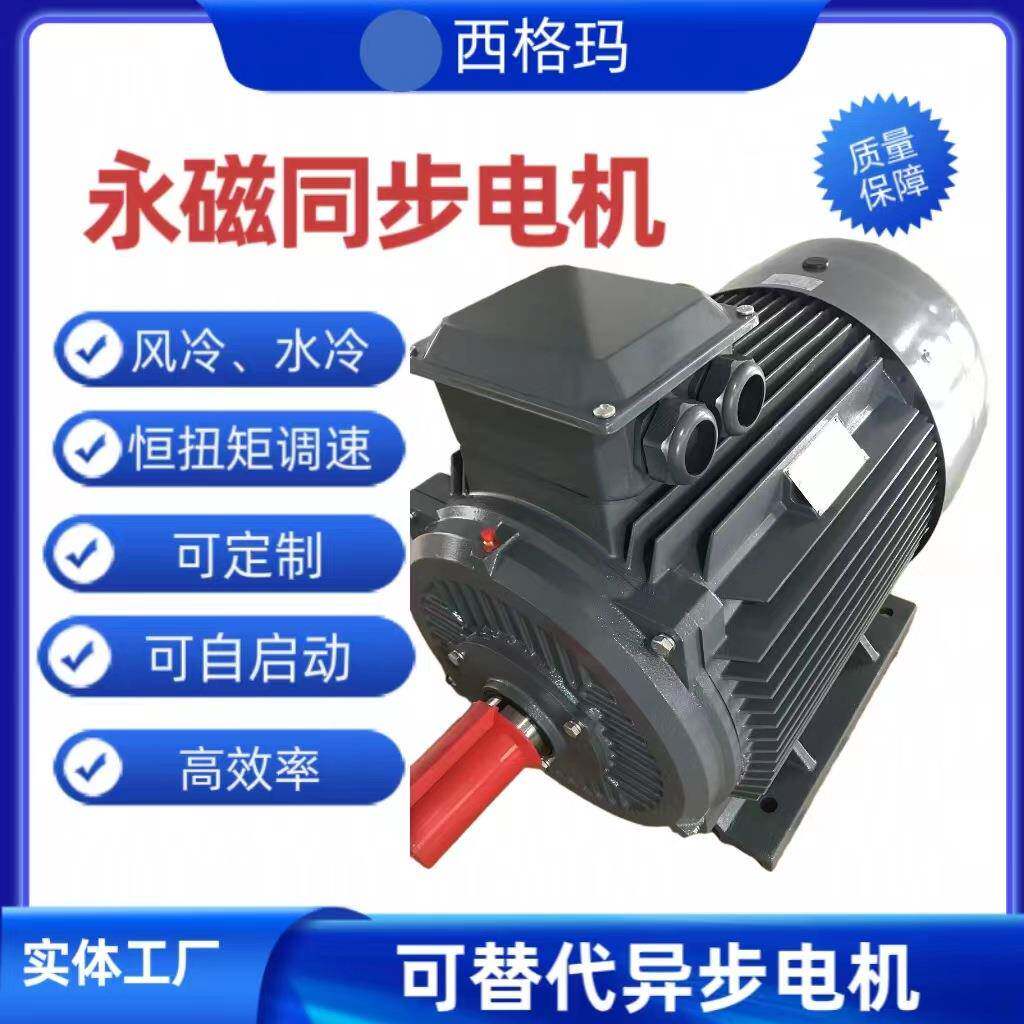 水冷油冷160W永磁同步电机破碎机水泵油泵抽油机同步电动机铁壳