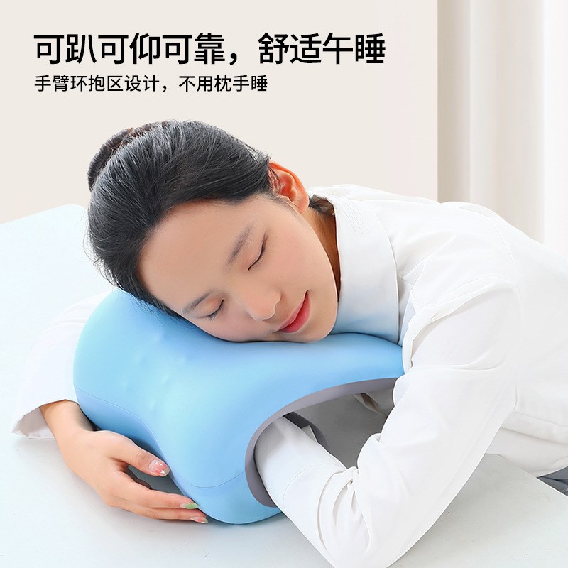 午睡枕办公室椅枕头电脑椅子躺睡枕加高头靠椅背午休仰睡枕记忆