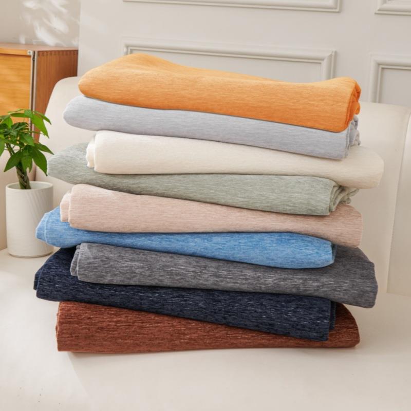 【折扣价】亚马逊爆款纯色雪尼尔沙发巾组合套装L贵妃型沙发盖布