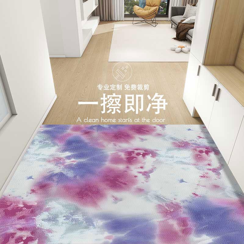 【折扣价】入户门地垫门口耐脏脚垫进门皮革门垫美式免洗可擦扎染