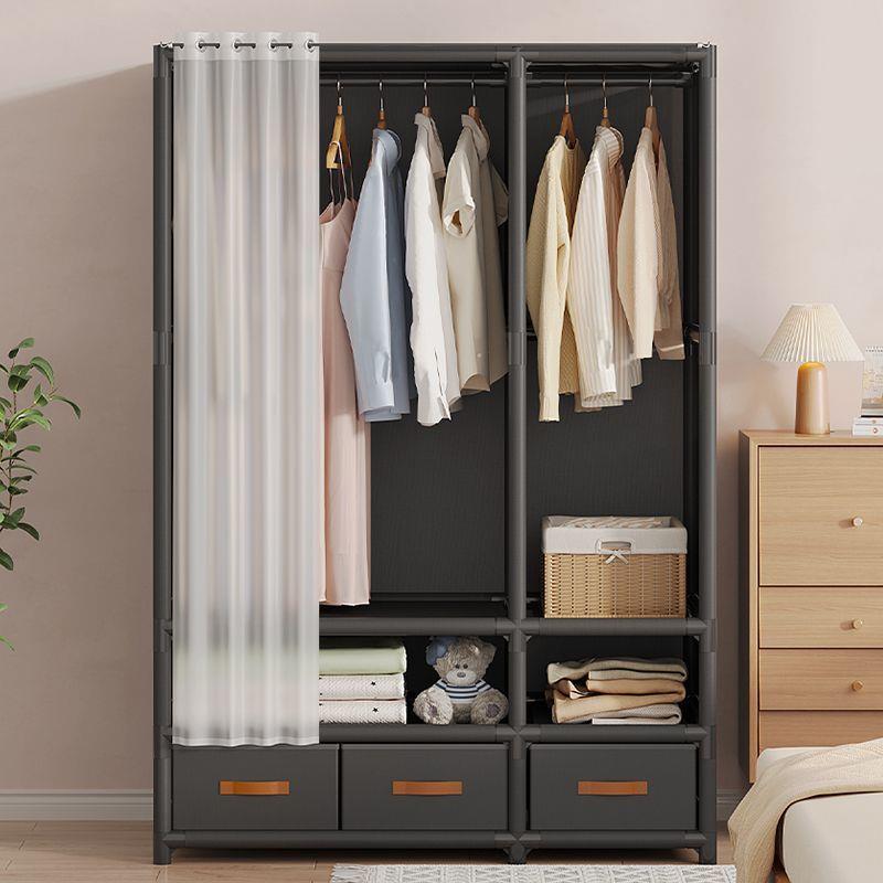 【折扣价】大容量简易衣柜家用防尘布衣柜钢管加厚加粗出租屋用带