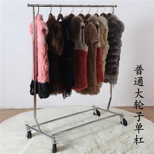 速发服装店挂衣架龙门架不锈钢落地架衣服货架展示架伸缩陈列架子