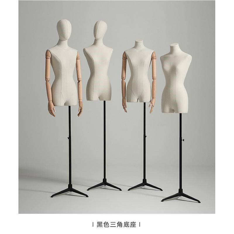 服装店模特道具女半身高档橱窗婚纱台展示架子半身假人人体模特架