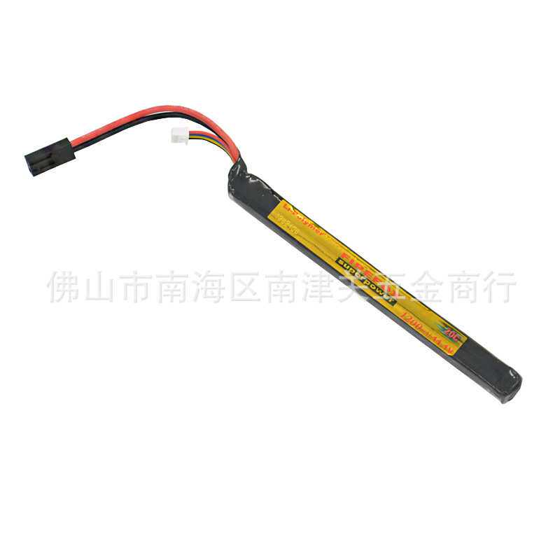 跨境 火狐11.1V Firefox F4R12M 1200毫安20C长条锂聚合物锂电池