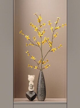 入户玄关壁龛招财猫石来运转花瓶摆件搞几个客厅电视柜家居装饰品