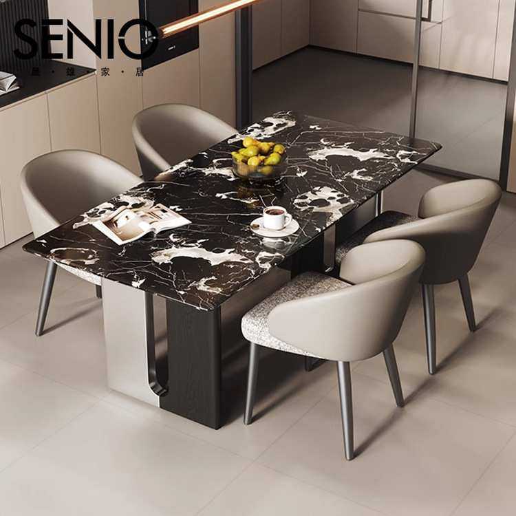 轻奢大理石餐桌小户型餐桌椅组合家用奢石花纹黑玫意式餐厅吃饭桌,模玩/动漫/周边/娃圈三坑/桌游,模型制作工具/辅料耗材,淘宝优惠券,粉丝福利购,淘宝优惠卷