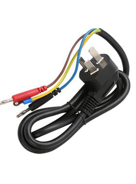 UTE-L16A 国标三插头转香蕉头连接线（下单前请确认货期！）