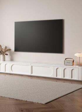 【折扣价】Tal法式奶油风电视柜茶几组合实木简约白色烤漆客厅家