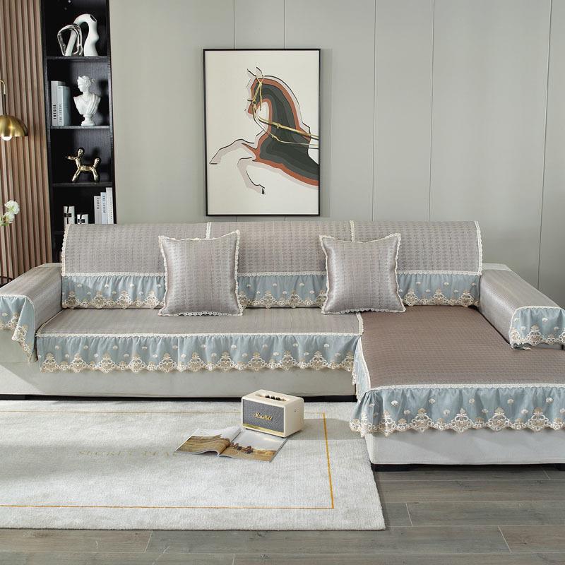 【折扣价】夏季沙发垫夏天沙发套罩冰藤藤席夏凉垫定作防滑欧式组