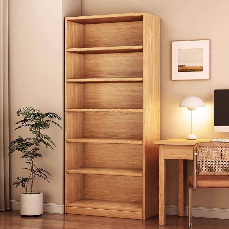 简易书架落地置物架家用柜子客厅展示柜置物柜储物柜一体靠墙书柜