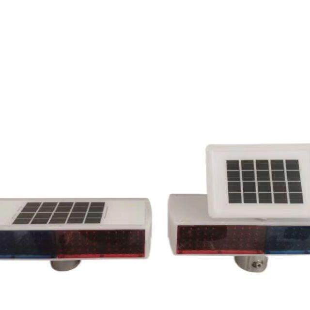 太阳能爆闪灯双面爆闪灯警示灯红蓝爆闪灯施工警示灯