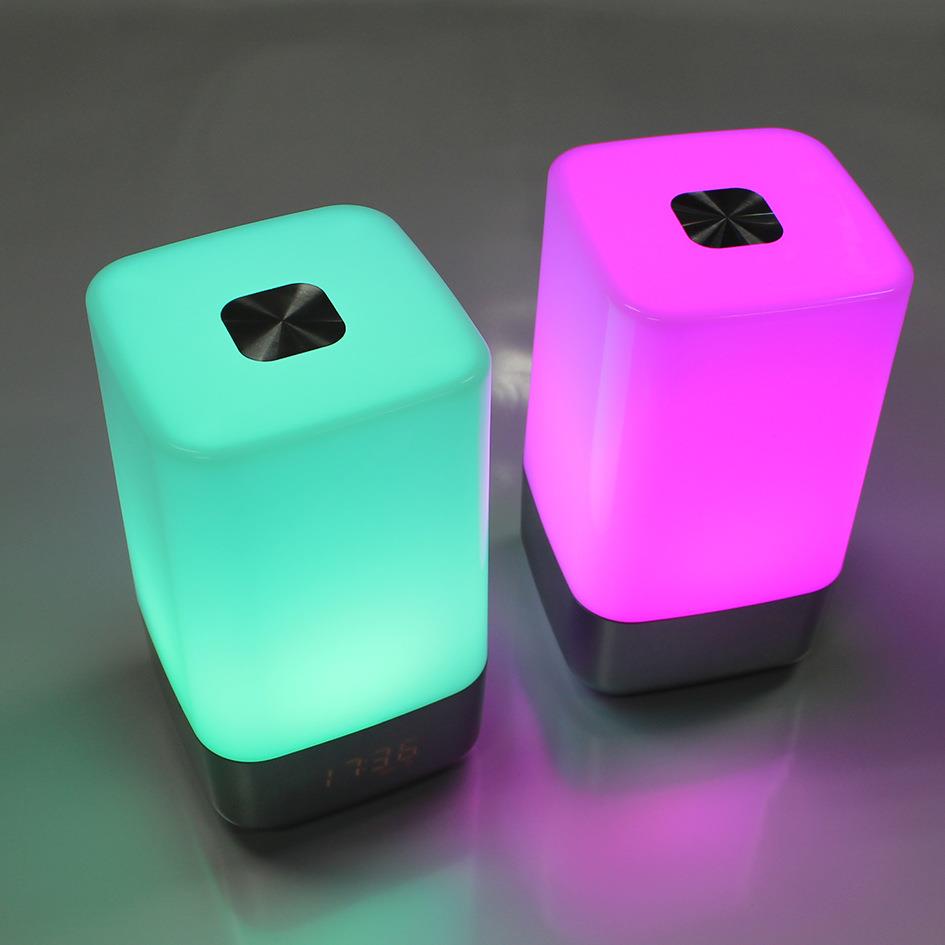 模拟日出日落唤醒灯七彩氛围灯触摸床头灯儿童闹钟台灯LED小夜灯